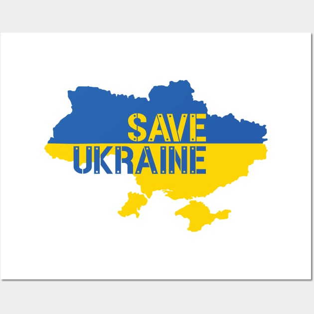 SAVE UKRAINE - PROTEST Wall Art by ProgressiveMOB